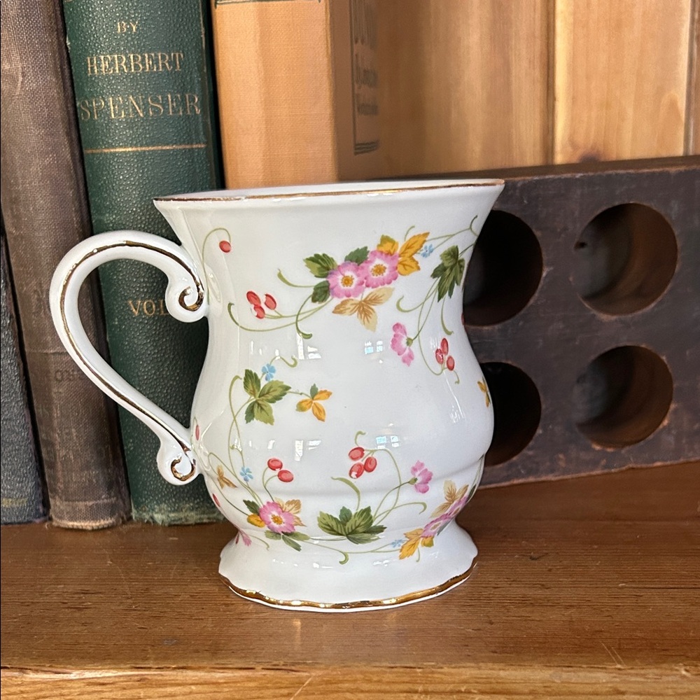 Floral Ceramic Mug with Handle